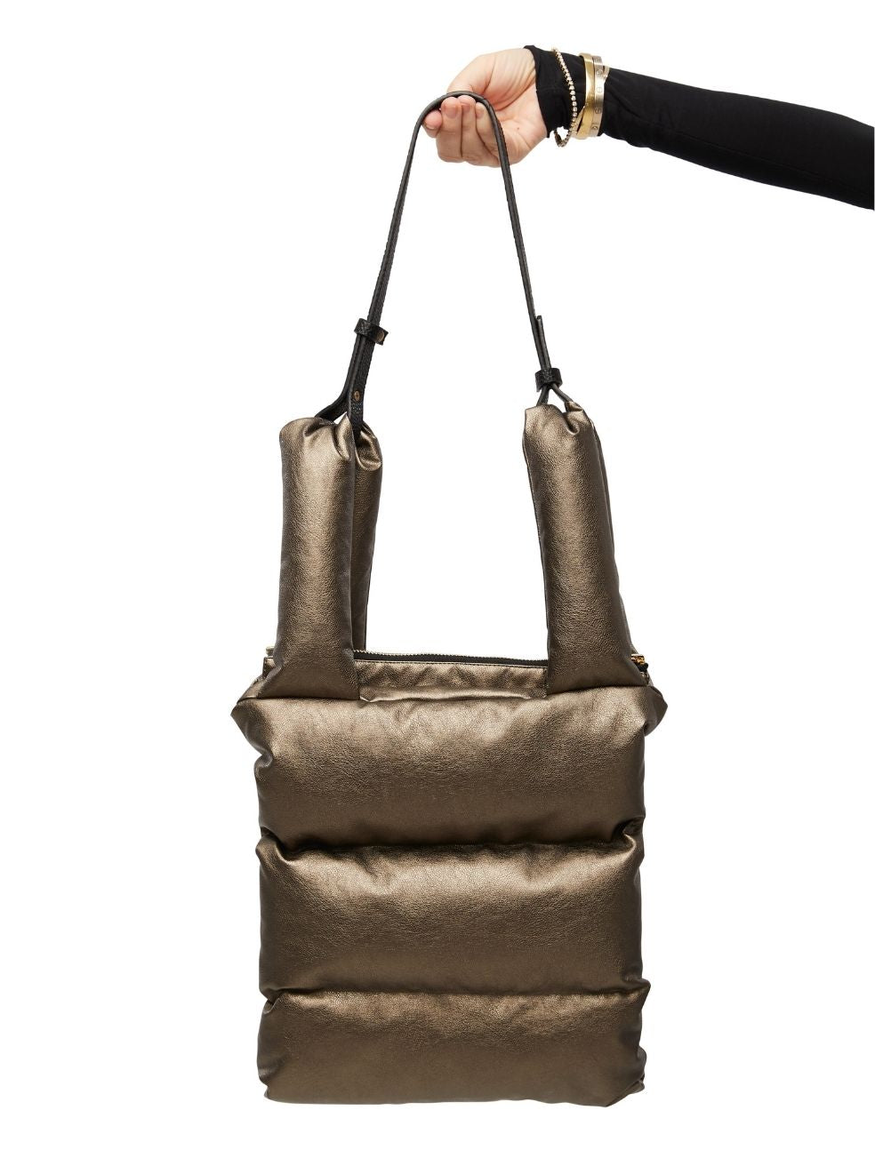 Puffer Tote - Bronze