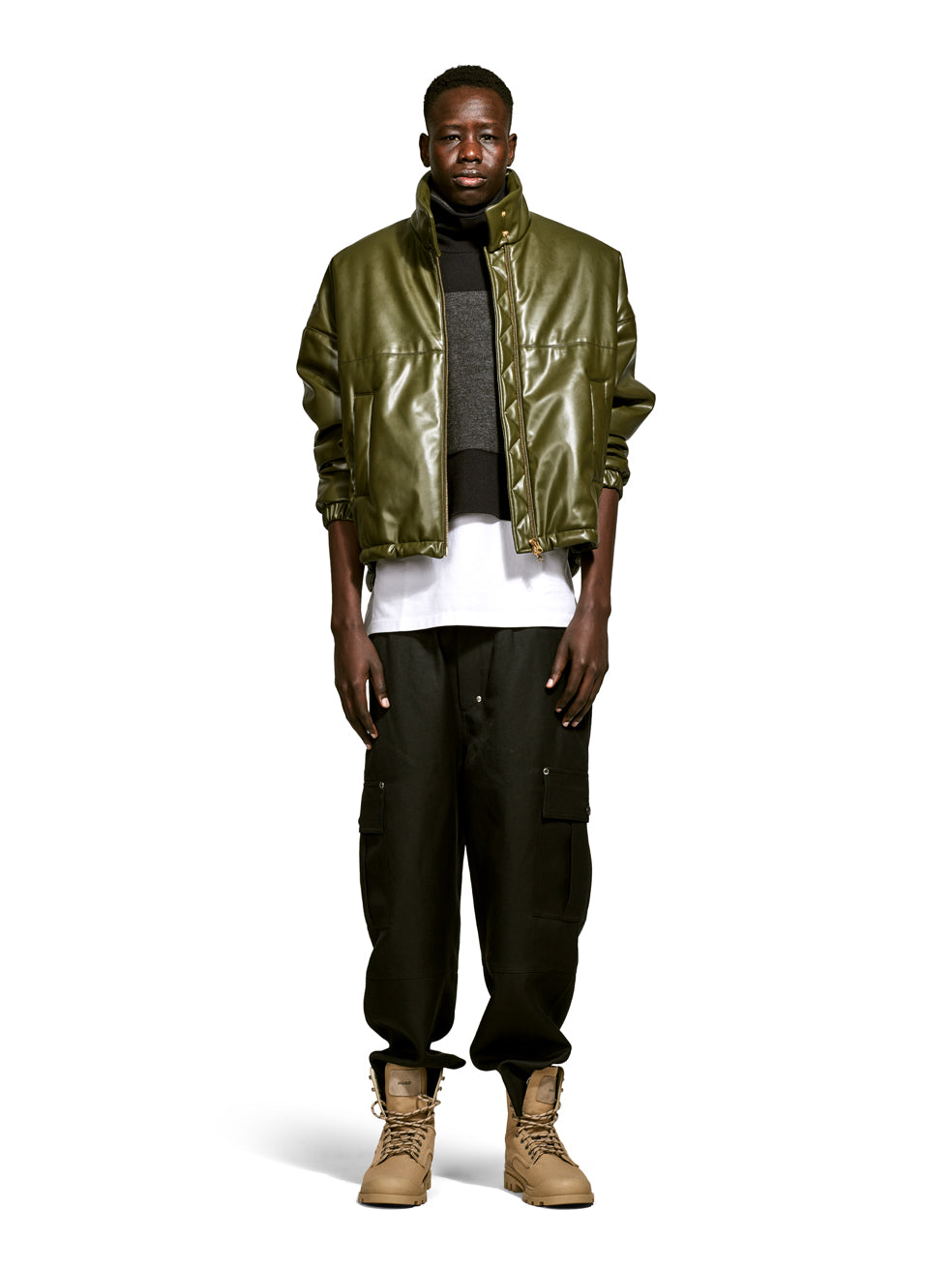 Mens cropped clearance bomber jacket