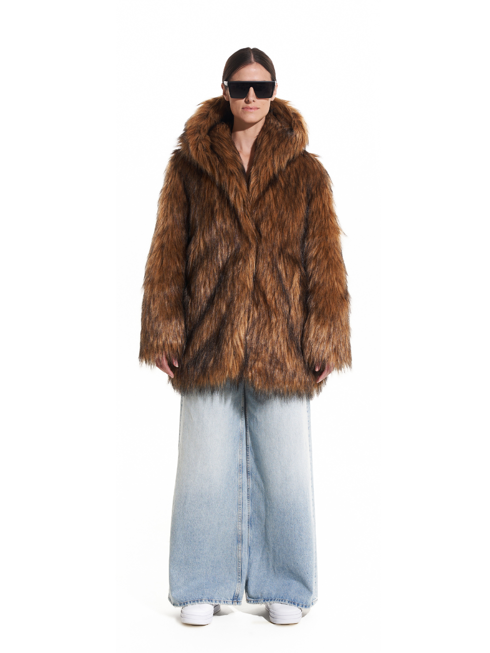 Wolf hot sale fur jacket