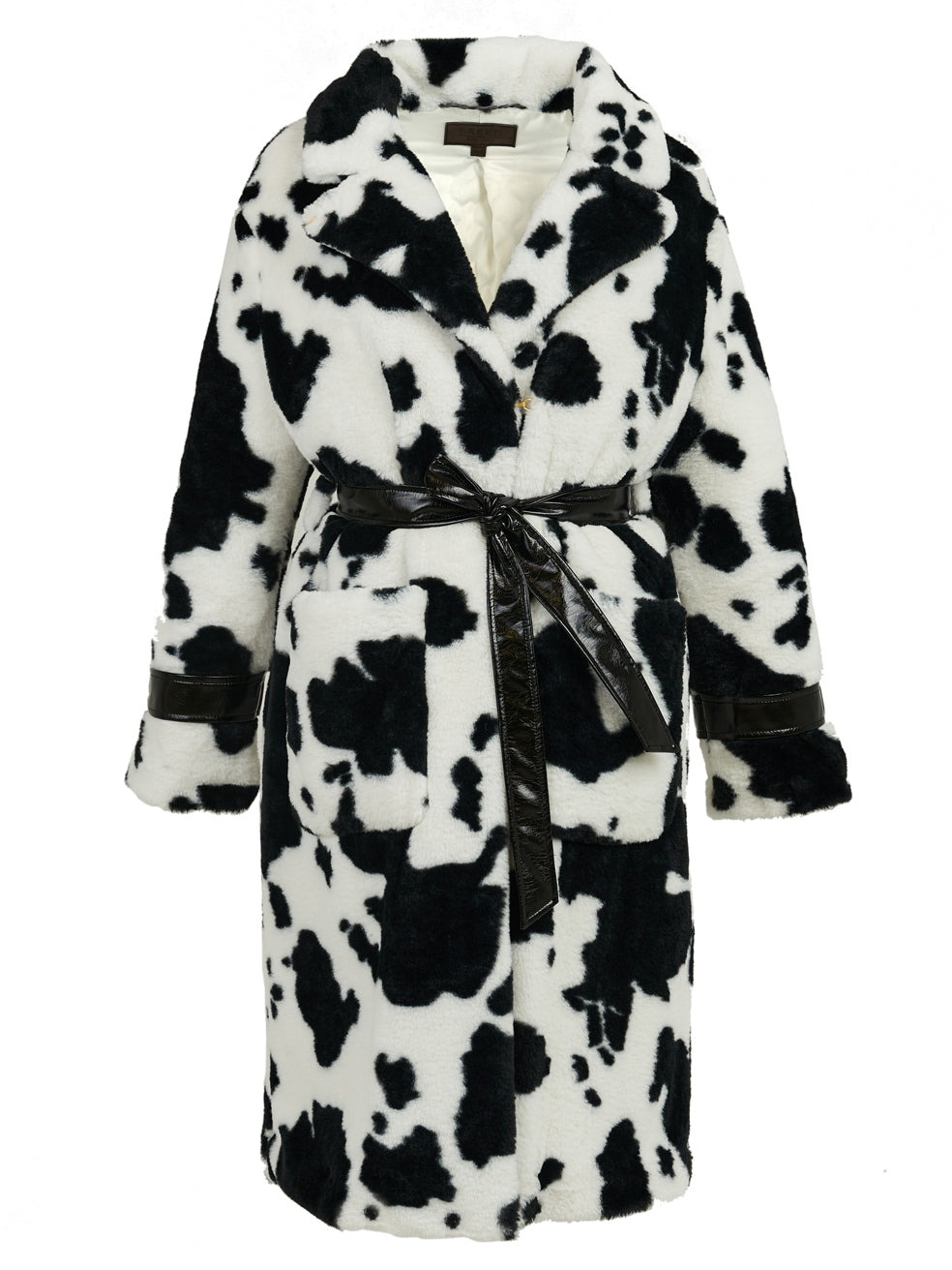 Cow print outlet coat